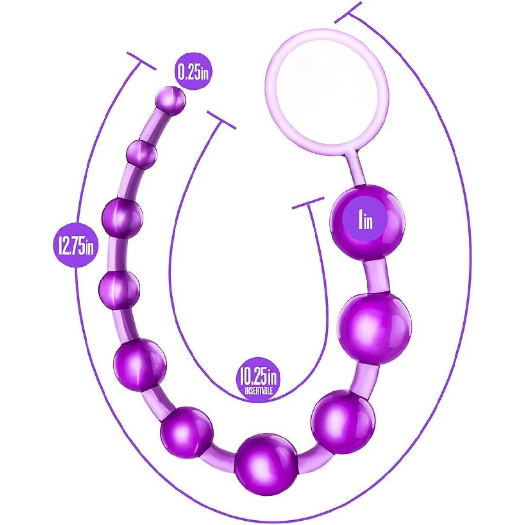 Long Size Crystal 10 Ball Anal Bead - Image 4