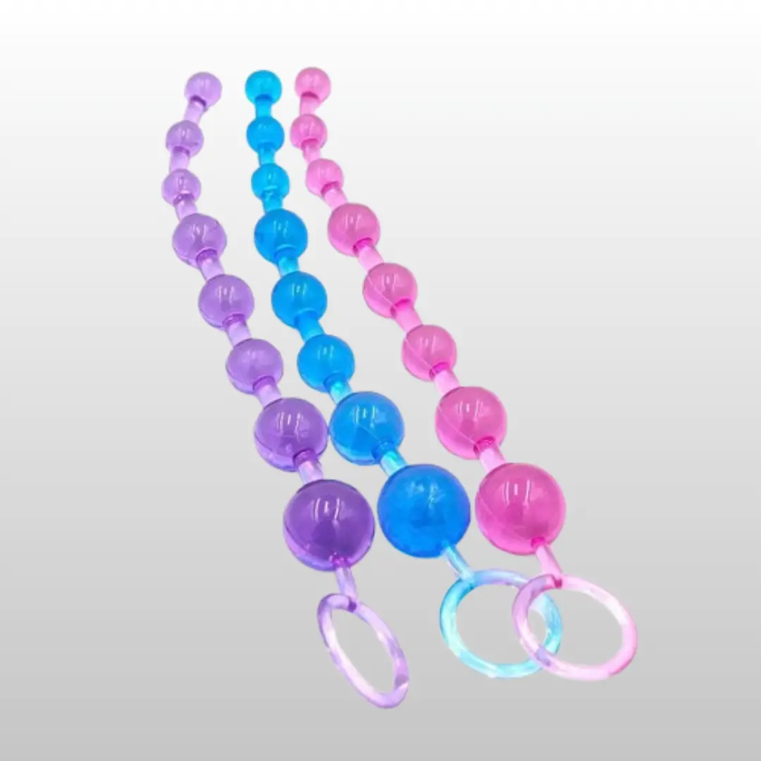 Long Size Crystal 10 Ball Anal Bead - Image 5