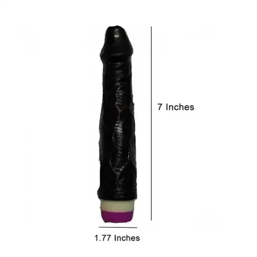 Black Vibrating Dildo - Image 3