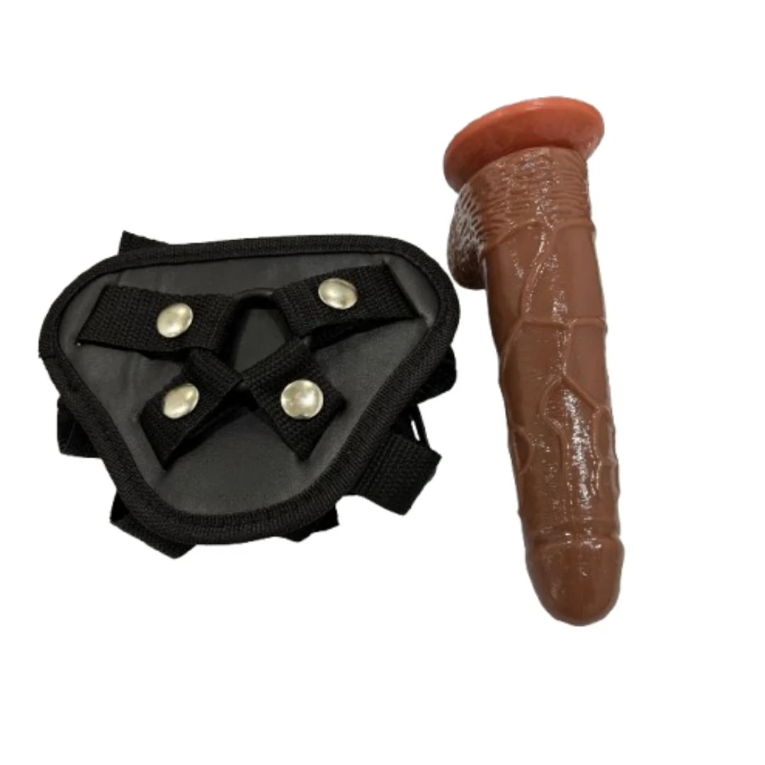 Chocolate Dildo With Strap Belt - Image 3