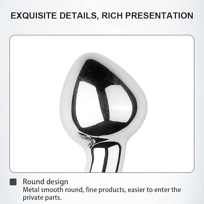 Curved Anal Plug Stainless Steel - Image 3