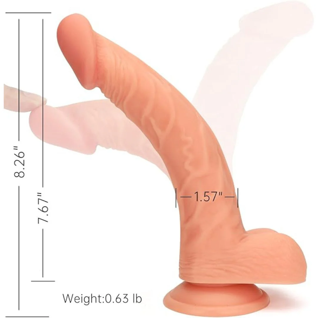 8 Inch Dildo With Belt - Image 4